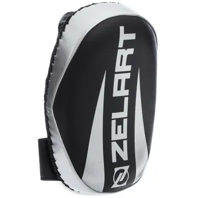 Пади для тайського боксу Тай-педи ZELART BO-1326 розмір 33x20x11 см чорний-срібний - Robinzon.ua