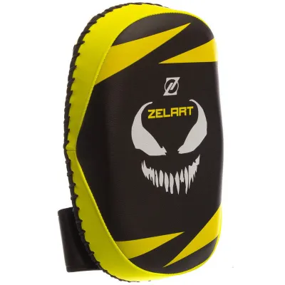 Пады для тайского бокса Тай-пэды ZELART BO-1373 размер 31x19x9 см лимонный-чёрный - Robinzon.ua