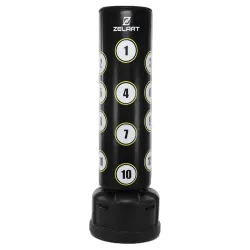 Мішок боксерський підлоговий водоналивний Zelart BO-9658 чорний-білий - Robinzon.ua