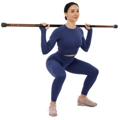 Палка гимнастическая 3-х секционная Бодибар Zelart 9994-10 вес 10 кг - Robinzon.ua