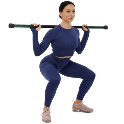 Палка гимнастическая 3-х секционная Бодибар Zelart 9994-5 вес 5 кг - Robinzon.ua