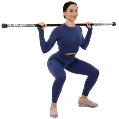 Палка гимнастическая 3-х секционная Бодибар Zelart 9994-9 вес 9кг - Robinzon.ua