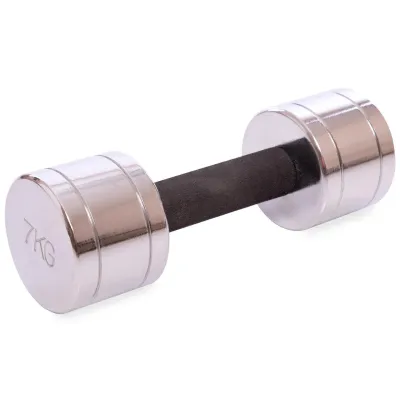 Гантель 7 кг хромированная Record-5202-7 - Robinzon.ua