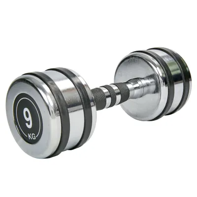 Гантель 9 кг хромированная Record-8232-9 - Robinzon.ua