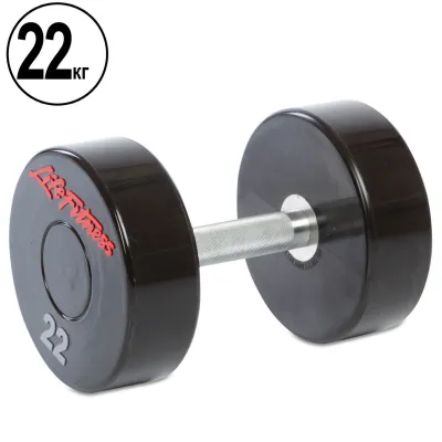 Гантель 22 кг цельная профессиональная LIFE FITNESS-80081-22 - Robinzon.ua