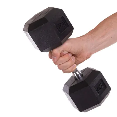 Гантель 10 кг цільна шестигранна SP-Planeta-80075-10 - Robinzon.ua