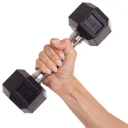 Гантель 2.5 кг цільна шестигранна SP-Planeta-80075-2_5 - Robinzon.ua