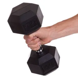 Гантель 15 кг цільна шестигранна SP-Planeta-8013-15 - Robinzon.ua