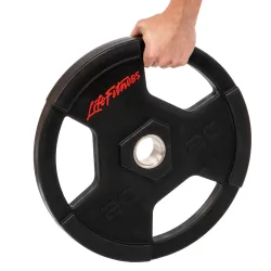 Блин (диск) обрезиненный 20 кг 51 мм LIFЕ-80154B-20 - Robinzon.ua