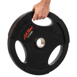 Блин (диск) обрезиненный 25 кг 51 мм LIFE-80154B-25 - Robinzon.ua