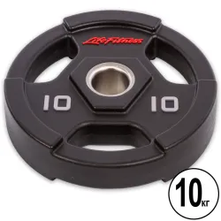 Блин (диск) полиуретановый 10 кг 51 мм LIFE-80154-10 - Robinzon.ua