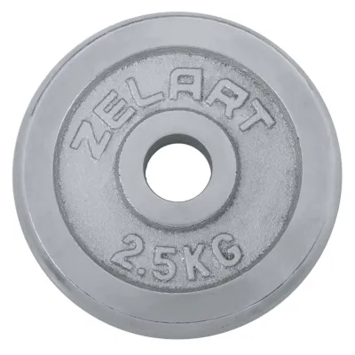 Блин (диск) хромированный 2.5 кг d-30мм Zelart-7786-2_5 - Robinzon.ua