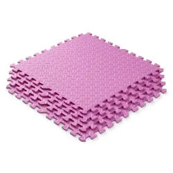 Мат-пазл толщиною 1 см размер 60х60см 4 части EVA розовый Спортивные маты - Robinzon.ua