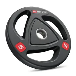 Блин олимпийский с хватом 15 кг 51мм Hop-Sport - Robinzon.ua