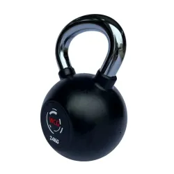 Гиря прогумована з хромованою ручкою WCG 24 кг Гантелі, гирі, штанги та диски спортивна - Robinzon.ua