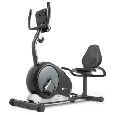 Горизонтальный велотренажер магнитный Hop-Sport 040L Root черно-белый - Robinzon.ua