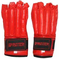 Перчатки шингарты кожаные SPRINTER на липучке красный L Перчатки шингарты кожаные SPRINTER на липучке красный L - Robinzon.ua