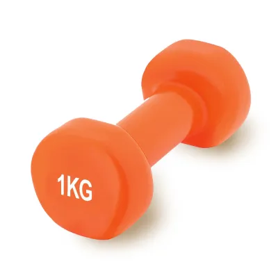 Гантель PowerPlay 4125 виниловая 1 кг Оранжевая - Robinzon.ua