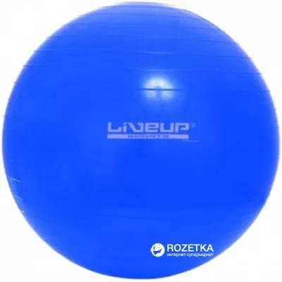 Мяч для фитнеса. Фитбол LiveUP GYM BALL голубой 75см LS3221-75b - Robinzon.ua