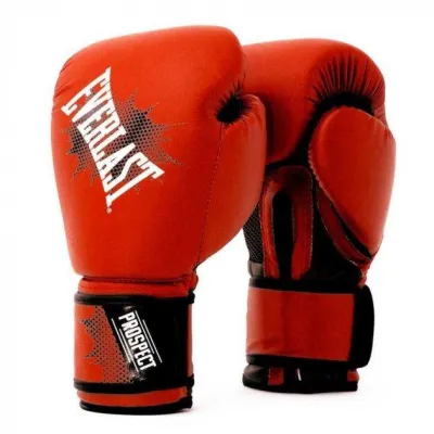 Боксерские перчатки Everlast Prospect Gloves Черный Красный 8 унций (820260-70-4) - Robinzon.ua
