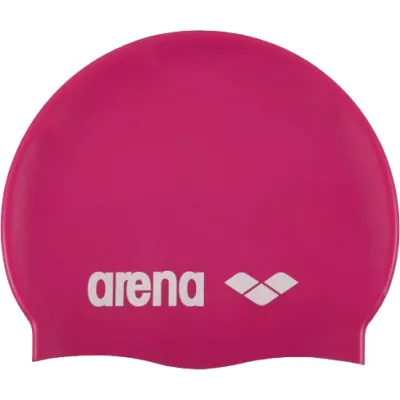 Шапка для плавання Arena CLASSIC SILICONE Фуксія, Білий Уні OSFM (91662-091) - Robinzon.ua