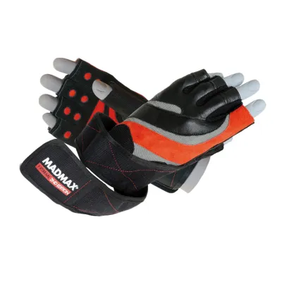 Перчатки для фитнеса и тяжелой атлетики MadMax MFG-568 Extreme 2nd edition Black/Red M - Robinzon.ua