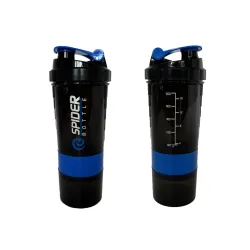 Шейкер спортивний EasyFit Spider 0,5 л Чорно-синий - Robinzon.ua