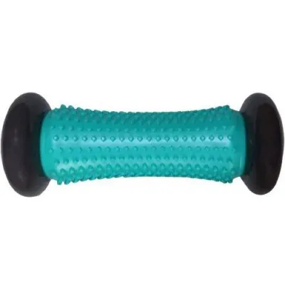 Массажный ролик LiveUP MASSAGE BAR серый, бирюзовый 16.5х7см LS5048-b - Robinzon.ua