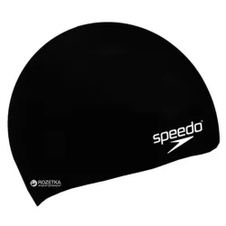 Шапочка для плавання Speedo Plain Moulded Silicone Junior Cap 8-709900001 Black (5014991588350) - Robinzon.ua
