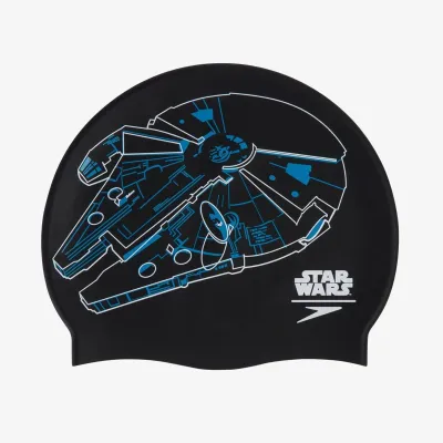 Шапка для плавания Speedo MILLENIUM FALCON SLOGAN PRT CAP черный Уни OSFM 5053744485225 - Robinzon.ua