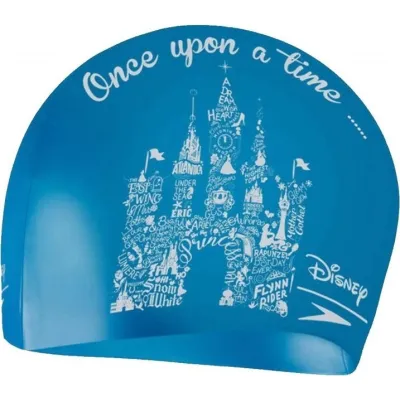 Шапка для плавания Speedo SLOGAN PRT CAP JU голубой, белый Дет OSFM 5053744543697 - Robinzon.ua