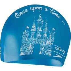 Шапка для плавання Speedo SLOGAN PRT CAP JU блакитний, білий Діт OSFM 5053744543697 - Robinzon.ua