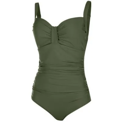 Купальник закрытый для женщин Aqua Speed OLIVIA 60113 темно-зеленый Жен 42(XL) 200-07 42 - Robinzon.ua