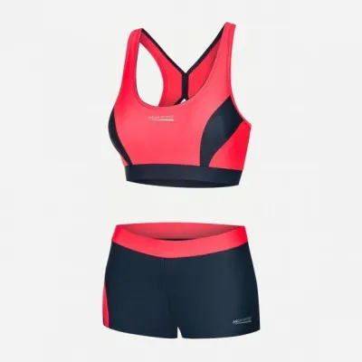 Купальник раздельный женский Aqua Speed Fiona 348-36 42 (XL) Черный/ Коралловый (5908217656896) - Robinzon.ua