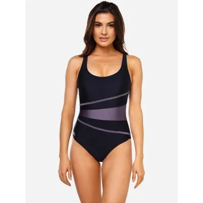 Купальник закрытый для женщин Aqua Speed STELLA LADY Черный, Серый 40 (299-15 40) - Robinzon.ua