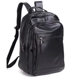 Шкіряний чоловічий рюкзак для ноутбука та поїздок Tiding Bag D3-93438 чорний Шкіряний чоловічий рюкзак для ноутбука та поїздок Tiding Bag D3-93438 чорний - Robinzon.ua