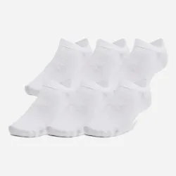 Шкарпетки UA Essential No Show 6pk Білий Уні M (1382611-100 M) - Robinzon.ua
