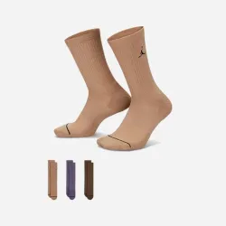Чоловічі Шкарпетки Jordan U J ED CUSH POLY CREW 3PR 144 коричневий, фіолетовий Уні 38-42 DX9632-905 38-42 - Robinzon.ua