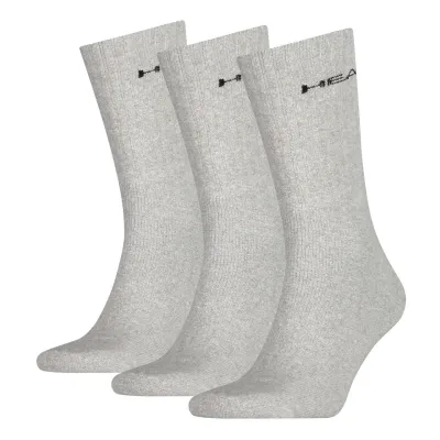 Шкарпетки Head Crew Unisex 3-pack 35-38 gray 771027001-400 - Robinzon.ua