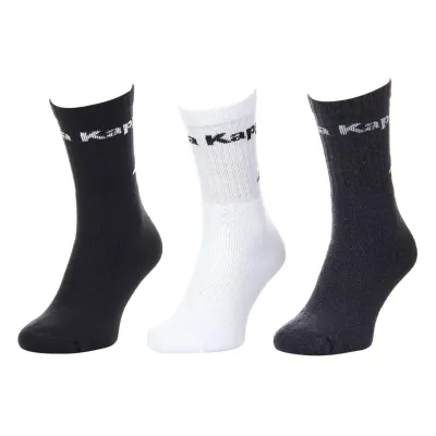 Носки Kappa Socks Logo Saboya 3-pack 39-42 black/white 304MT00-909 - Robinzon.ua