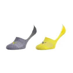 Носки Puma Footie Unisex 2-pack 39-42 gray/yellow 141011001-003 - Robinzon.ua