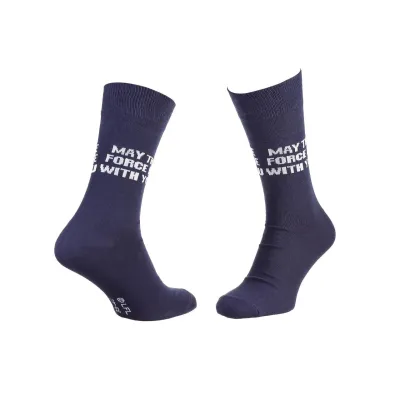 Шкарпетки Star Wars May The Force Be With You 1-pack 39-42 blue 93154262-4 - Robinzon.ua