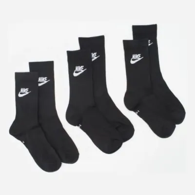 Набір шкарпеток Nike Everyday Essential Черный 3 пари (38-42) M (DX5025-010) - Robinzon.ua