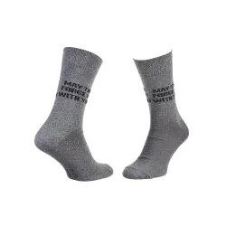 Шкарпетки Star Wars May The Force Be With You 1-pack 43-46 light gray 93154262-3 Шкарпетки Star Wars May The Force Be With You 1-pack 43-46 light gray 93154262-3 - Robinzon.ua