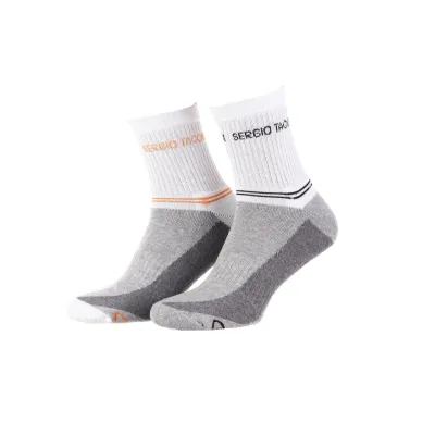 Носки Sergio Tacchini 2-pack 36-40 white/gray/orange 13150661-1 - Robinzon.ua
