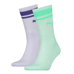 Носки Puma Unisex Crew Regular Stripe 2-pack light purple/light green — 261058001-004 - Robinzon.ua