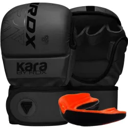 Рукавиці для ММА RDX F6 KARA Matte Black Plus S/M (капа у комплекті) - Robinzon.ua