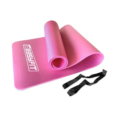Коврик для фитнеса и йоги EasyFit NBR 10 мм Розовый - Robinzon.ua
