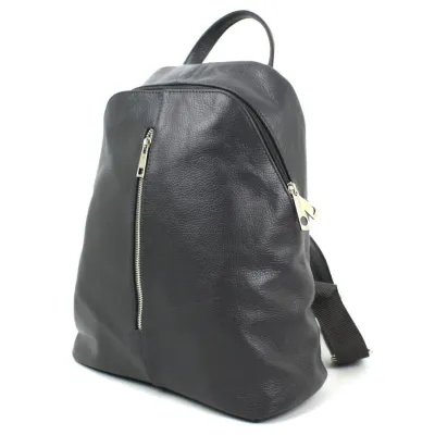 Женский кожаный рюкзак Borsacomoda 14 л темно-серый 841.021 - Robinzon.ua