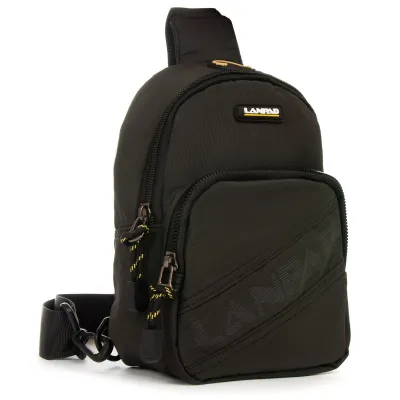 Чоловіча сумка Lanpad на плече чорний - Robinzon.ua